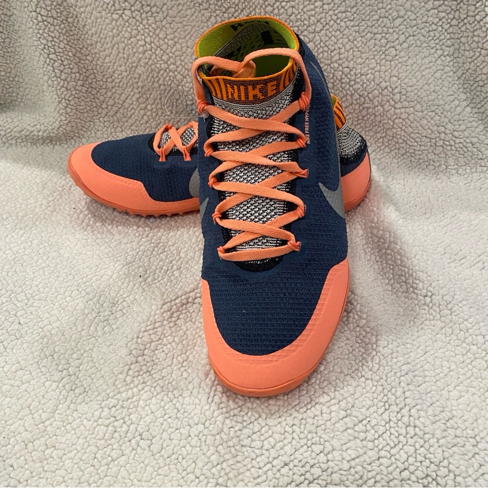 Nike Free Hyperfeel Run‎ Trail Women's Size 8 Navy Orange Trail Running Shoes